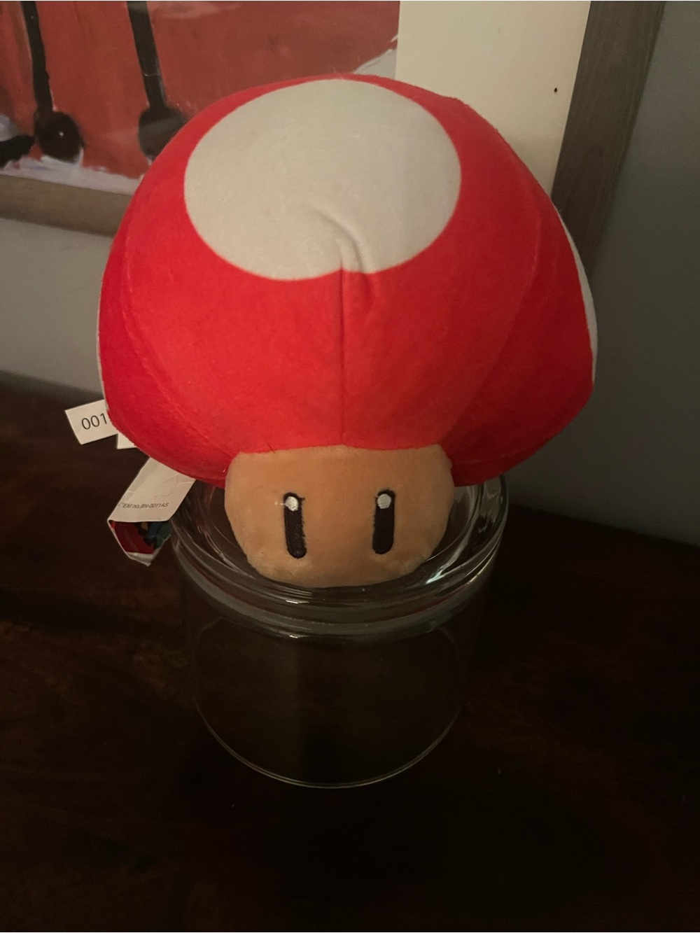 New Super Mario Red Mushroom Power-Up Plush Stuffed Animal RARE